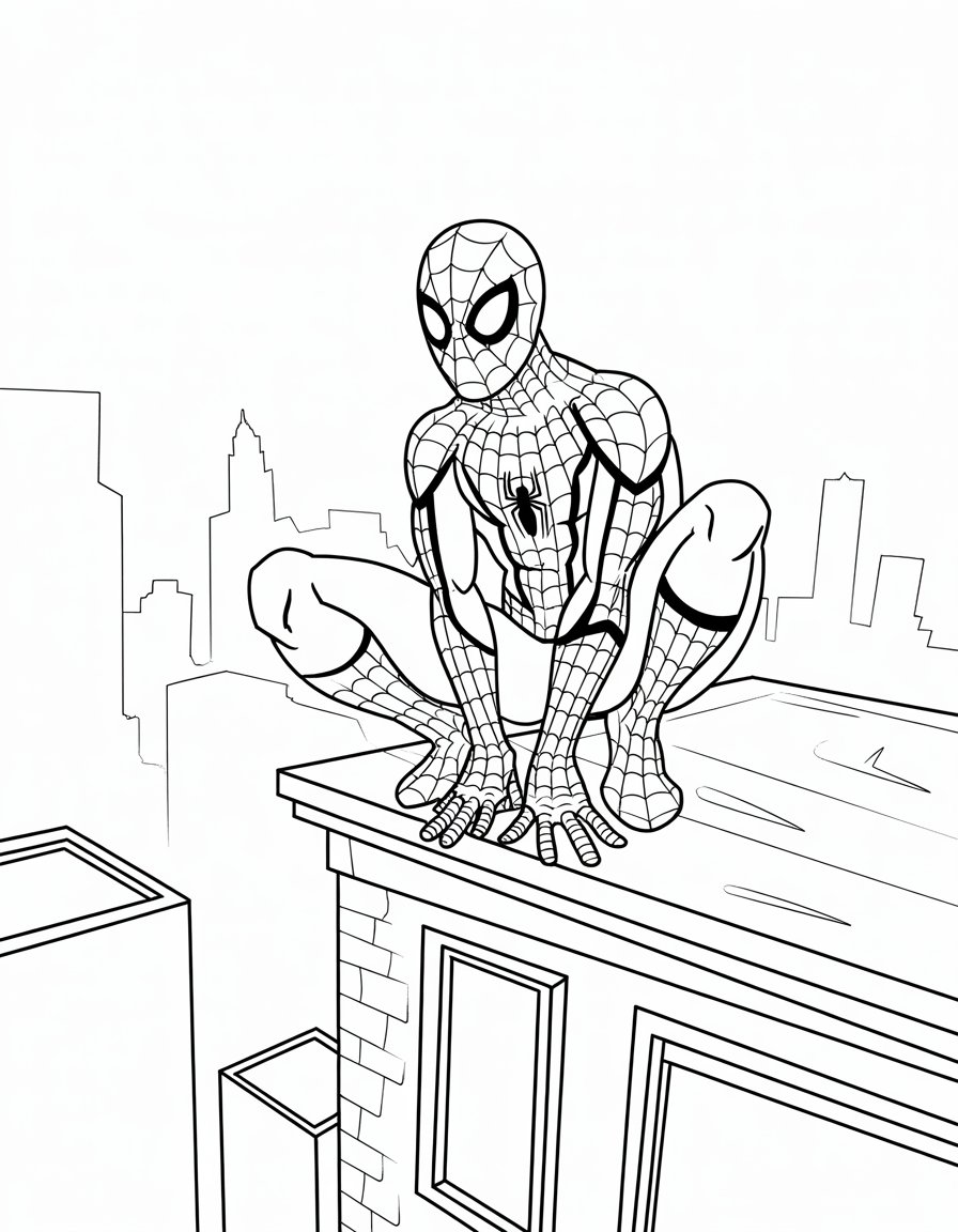 Spider-Man on Rooftop